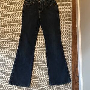 7 For All Mankind Midnight Blue Wide Leg Jeans